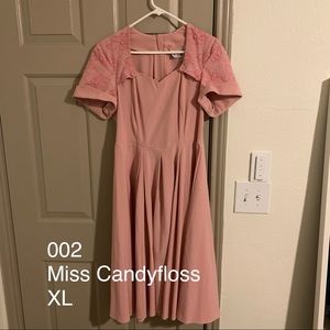 Miss Candyfloss -pink embroidered Stella Lee dress